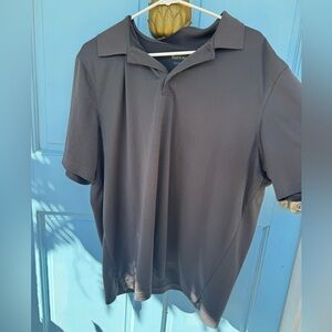 Croft & Barrow Men’s Polo Shirt Gray Charcoal Quick Dry Polyester size XL
